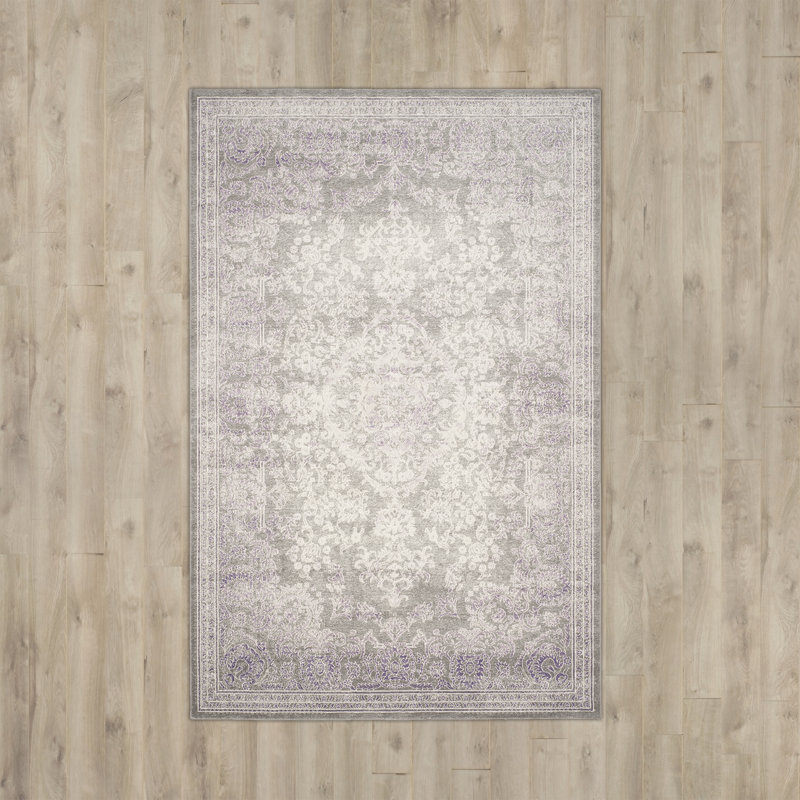 ClassicLiving Boleynwood Grey/Lavender Area Rug & Reviews Wayfair.co.uk